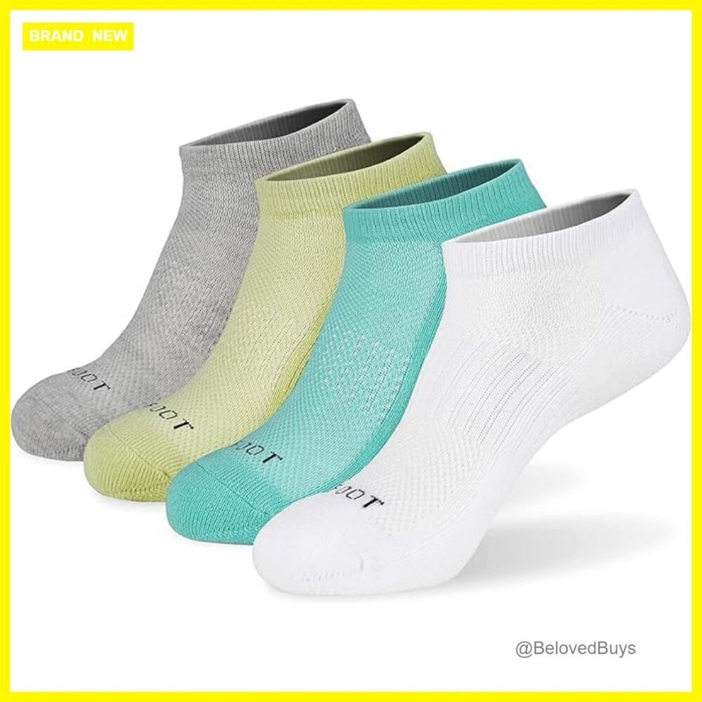 Thin Cotton Ankle Socks Multipack, Moisture-Wicking, Arch Support
